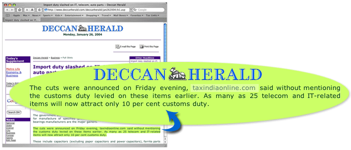 Decan Herald Clipping